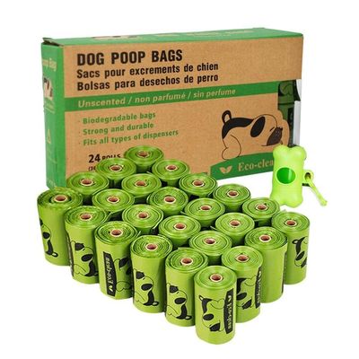 lo spreco canino del cane della borsa di cacca dell'animale domestico biodegradabile all'ingrosso di abitudine 100% insacca con l'erogatore