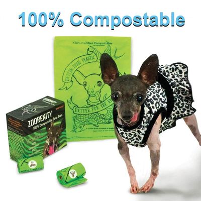 L'abitudine riciclata borsa della poppa ha stampato il supporto biodegradabile della borsa della poppa del cane di abitudine 100%