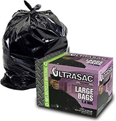 Plasticplace borse di rifiuti da 55-60 galloni 1,2 chiare fodere resistenti del bidone della spazzatura di mil 38 x 58 100Count