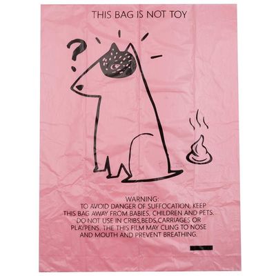 Il logo su ordinazione biodegradabile del PE del produttore ha stampato le borse dello spreco dell'animale domestico della borsa della poppa del cane