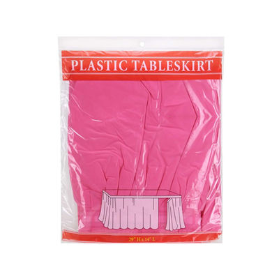 Gonne di plastica eliminabili di superficie liscie della Tabella per la decorazione d'approvvigionamento della Tabella