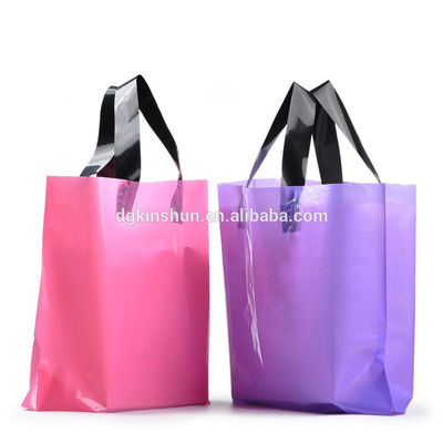 L'abitudine possiede il logo che stampa il sacchetto della spesa dell'HDPE tagliato plastica economica del regalo