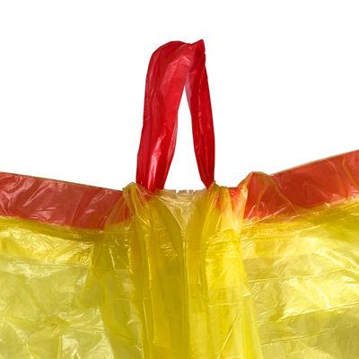 Borsa di immondizia di plastica eliminabile del PE del cordone della famiglia dell'OEM