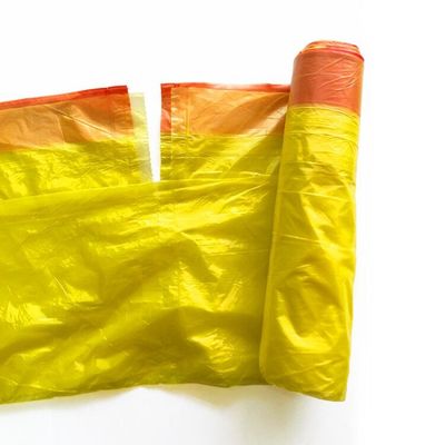 Borsa di immondizia di plastica eliminabile del PE del cordone della famiglia dell'OEM