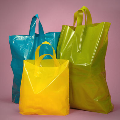Sacchetti della spesa di plastica biodegradabili eliminabili per la drogheria/boutique