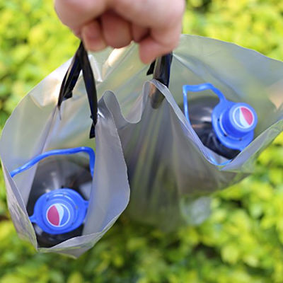 Sacchetti della spesa di plastica biodegradabili dell'idrorepellente con le maniglie