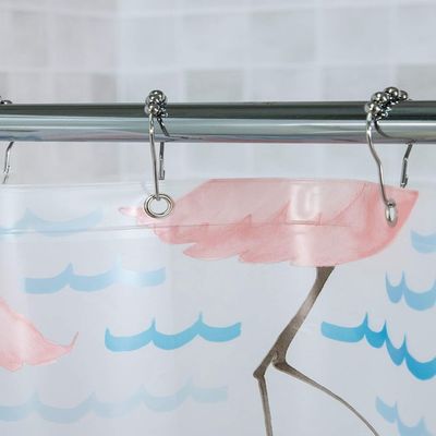 La tenda PEVA eliminabile della fodera della doccia del fenicottero impermeabilizza le tende di doccia di plastica del bagno spesso