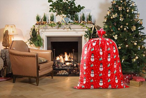 Borse di plastica variopinte amichevoli dell'involucro di regalo di Eco, borse giganti dell'involucro di regalo di Natale