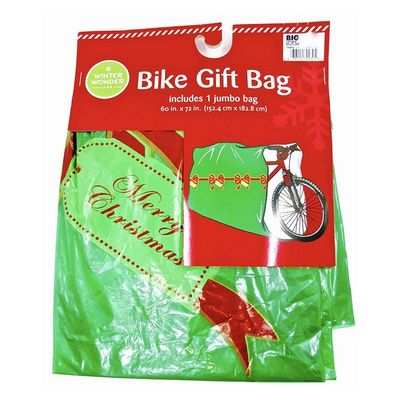 Bici di plastica di Natale del LDPE che avvolge le borse, borsa gigante dell'involucro di regalo della bici