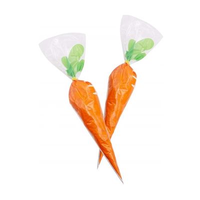 Borse dolci del cono del cellofan con progettazione della carota