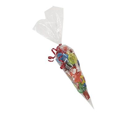 Borse a forma di cono di Candy del cellofan, chiare borse di plastica dell'ossequio della festa di compleanno