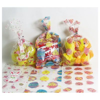 Clear Transparent Plastic Cellophane Party Bag,Easter Cello Treat Bags