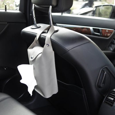 Il supporto di cuoio impresso del tessuto della scatola del tessuto dell'automobile per i tessuti, le borse di rifiuti e la pioggia ricoprono il piccolo e cuoio leggero di alta qualità