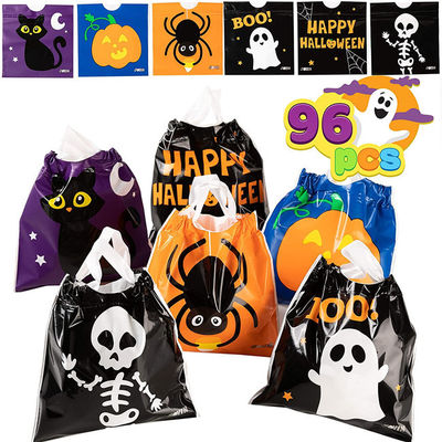 Borse di plastica del cordone OPP CPP Candy Goodie per i favori di Halloween